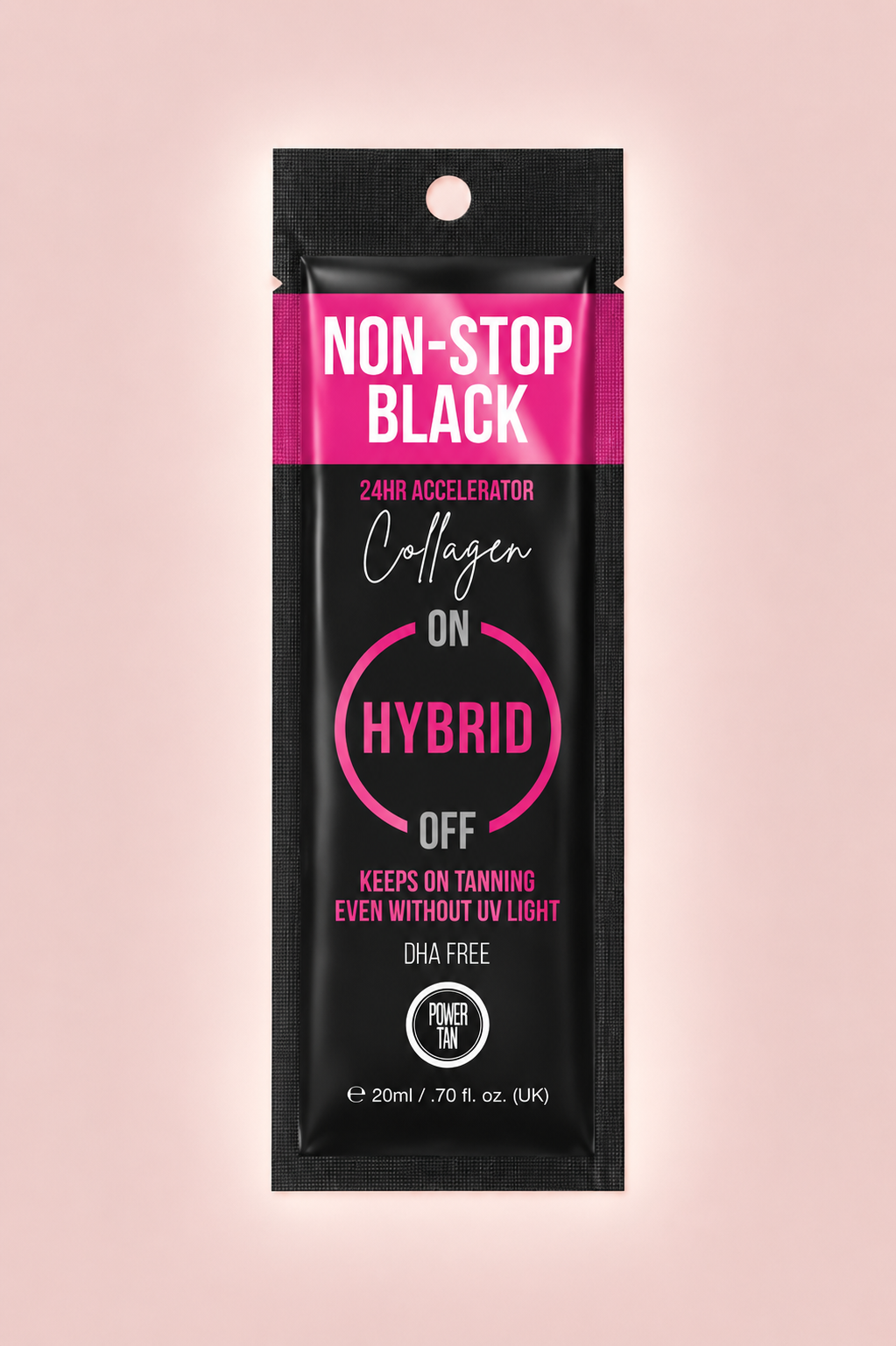 Power Tan Non-Stop Black Collagen 24 Hour Accelerator 20ml Sachet