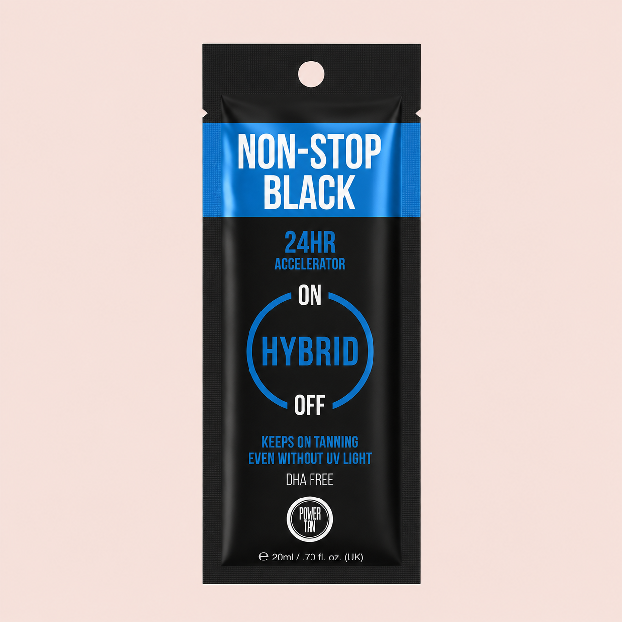 Power Tan Non-Stop Black Original 24 Hour Accelerator 20ml Sachet