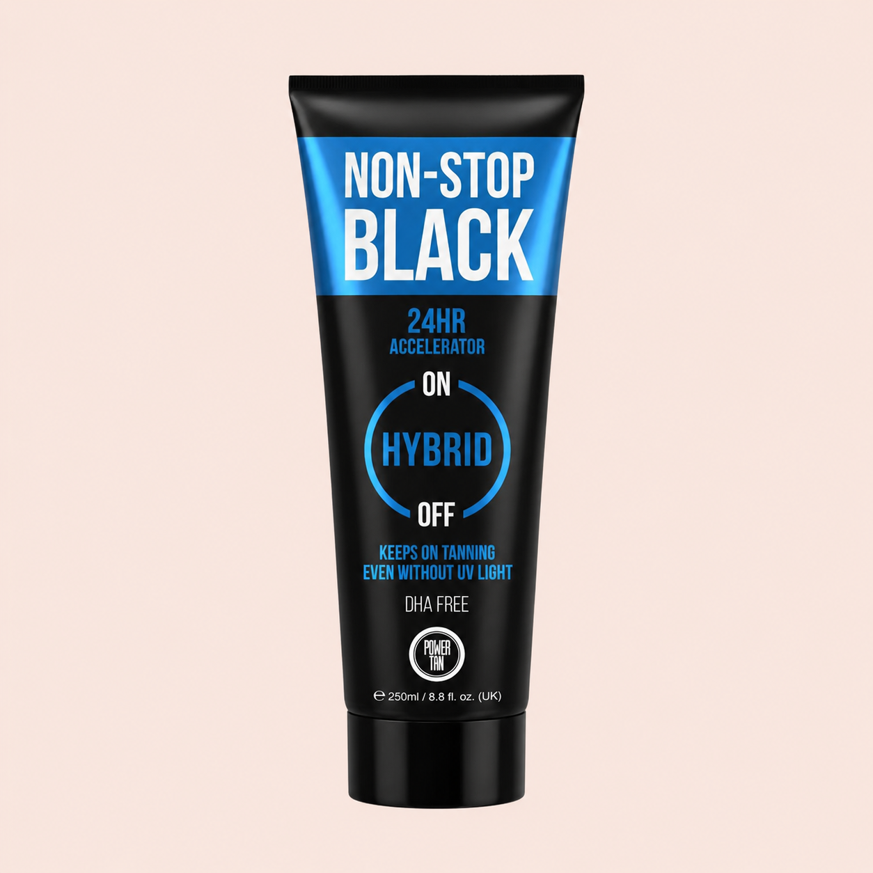 Power Tan Non-Stop Black Original 24 Hour Accelerator 250ml Bottle