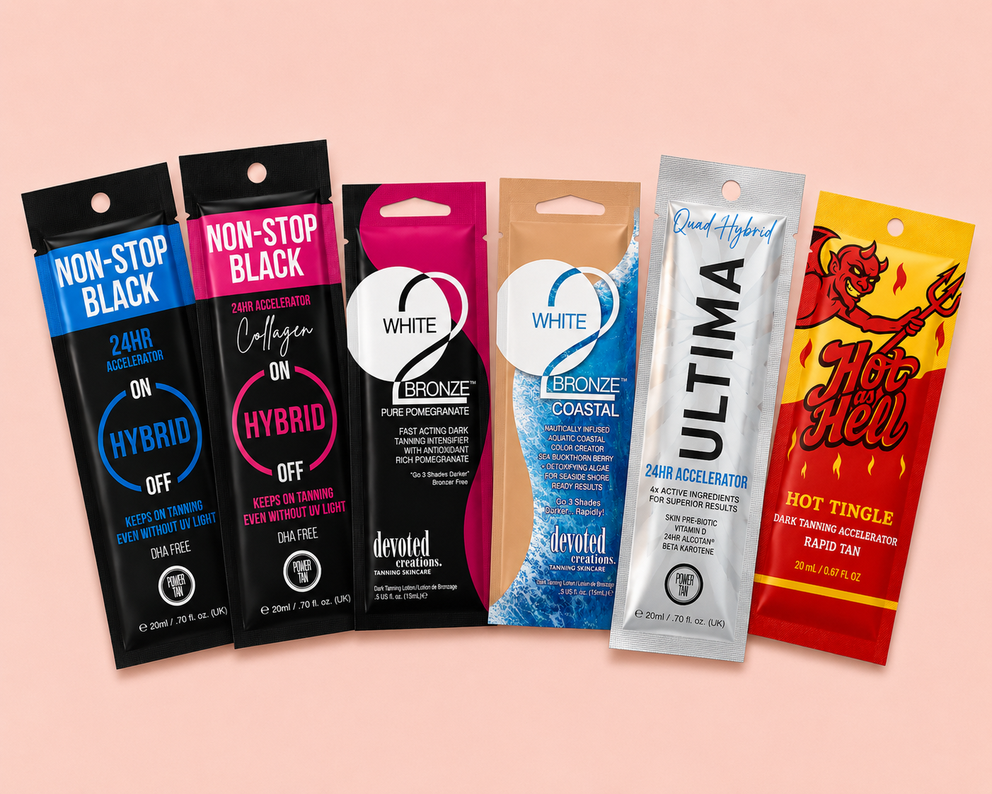 Lumova Premium Bestsellers 6 Tanning Sachet Bundle