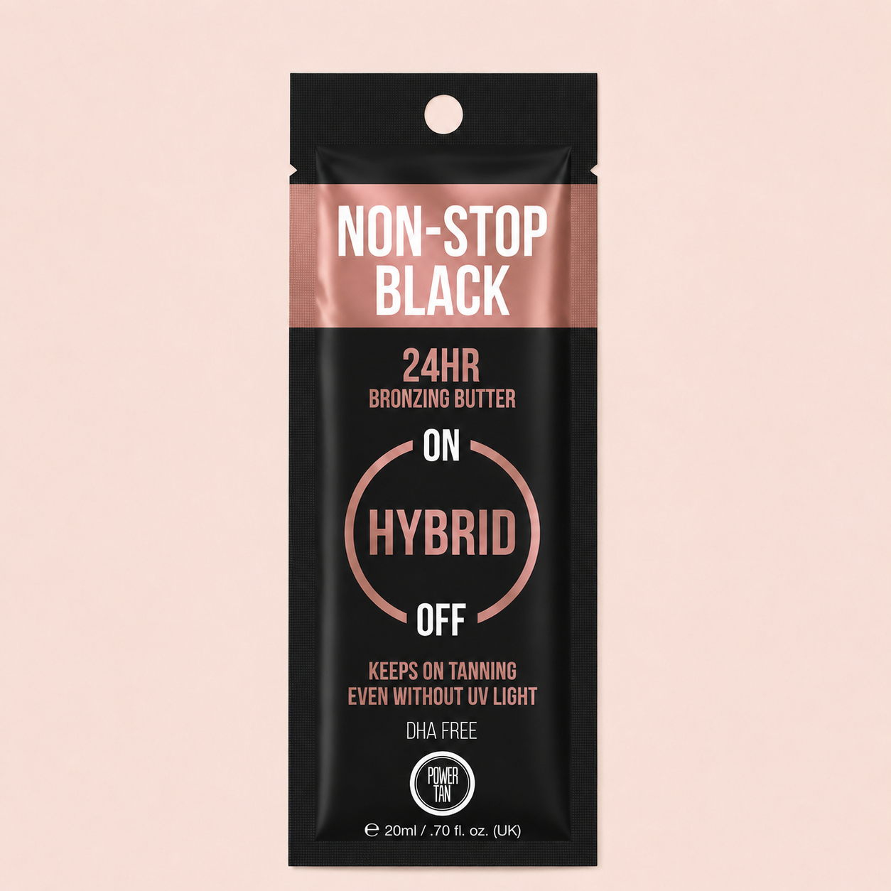 Power Tan Non-Stop Black 24 Hour Bronzing Creme 20ml Sachet