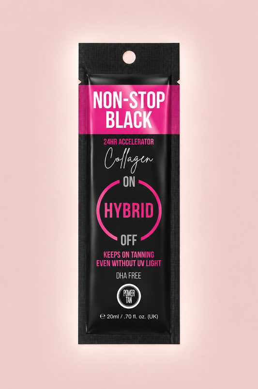 Power Tan Non-Stop Black Collagen 24 Hour Accelerator 20ml Sachet